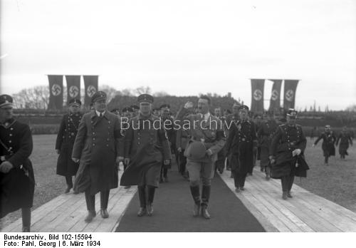 Adolf Hitler and Martin Mutschmann in Leipzig